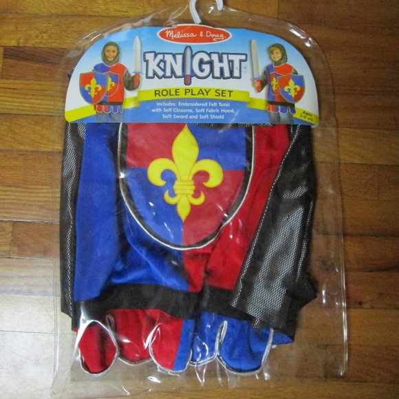 Melissa & Doug Other - MELISSA AND DOUG KNIGHT ROLE PLAY SET -MISSING SWORD AND SHIELD-